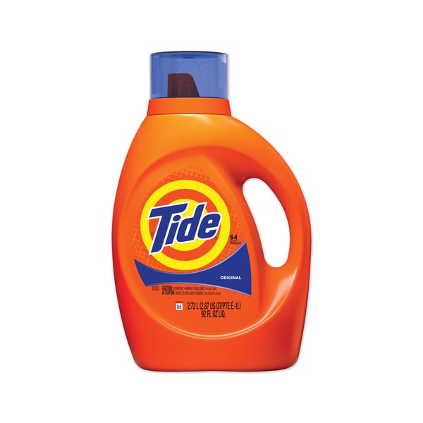 Tide Laundry Detergent, 92 oz Bottle, Liquid, Tide Original, 4 PK 40218
